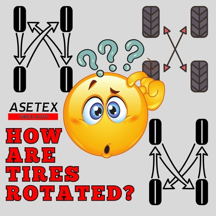 How are tires rotated? 